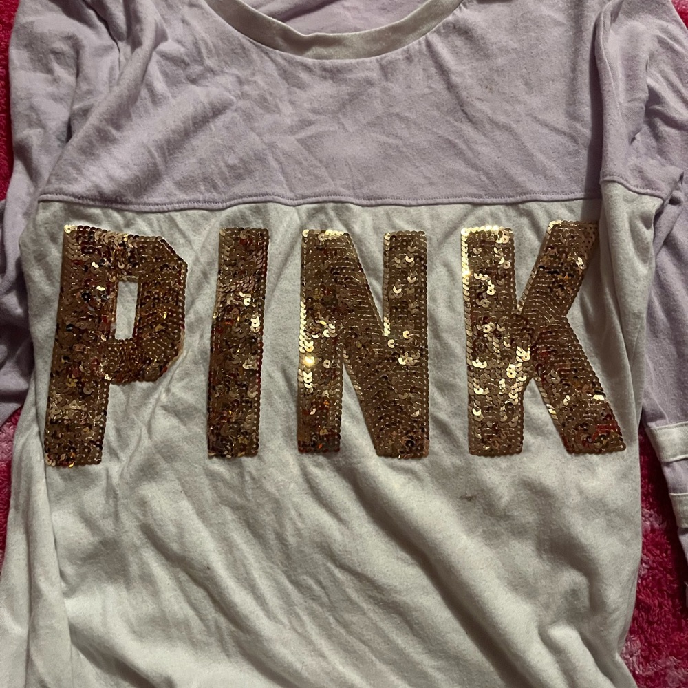 VS Pink Sequin Top